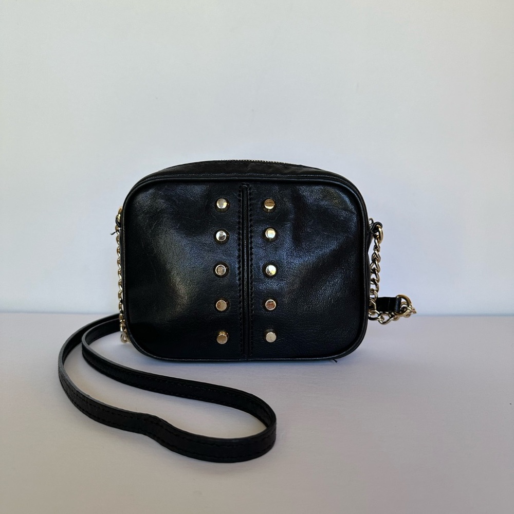 EUC Michael Kors small black leather crossbody bag